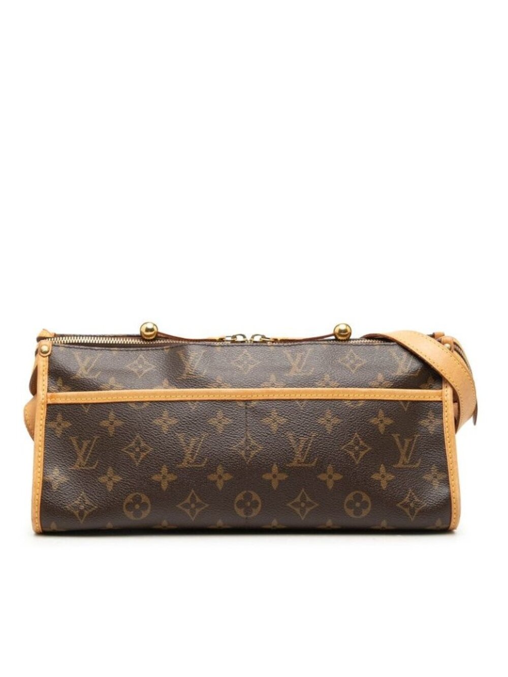 Louis Vuitton Monogram Popincourt Long Crossbody Shoulder Bag Brown Leather